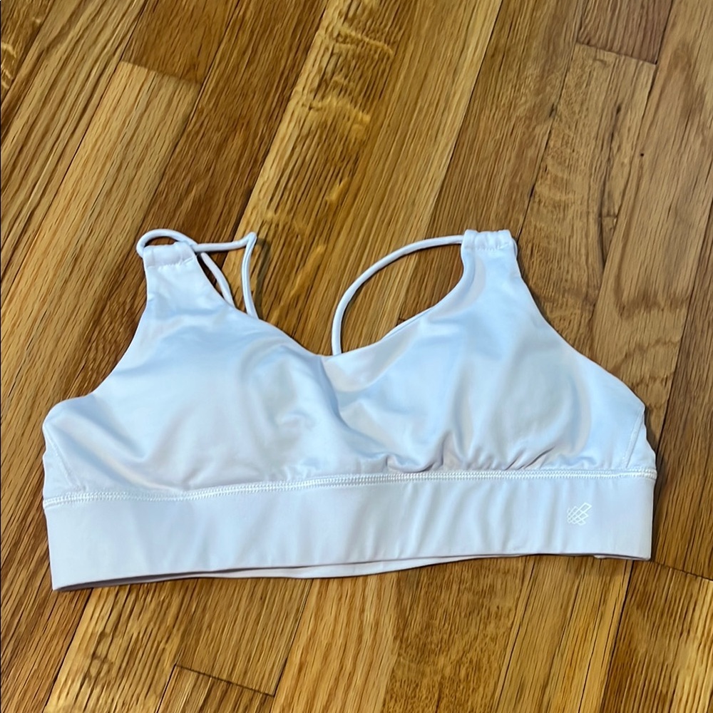 Jed North White Racerback Sports Bra